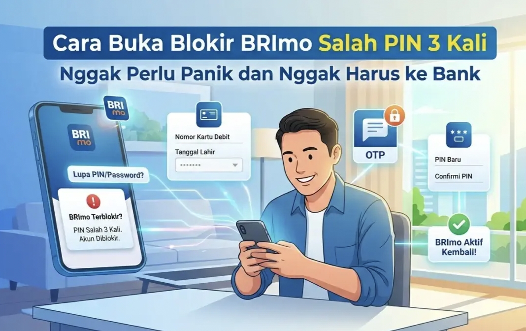 Ini cara buka blokir brimo terblokir cara buka blokir brimo salah PIN dan Password